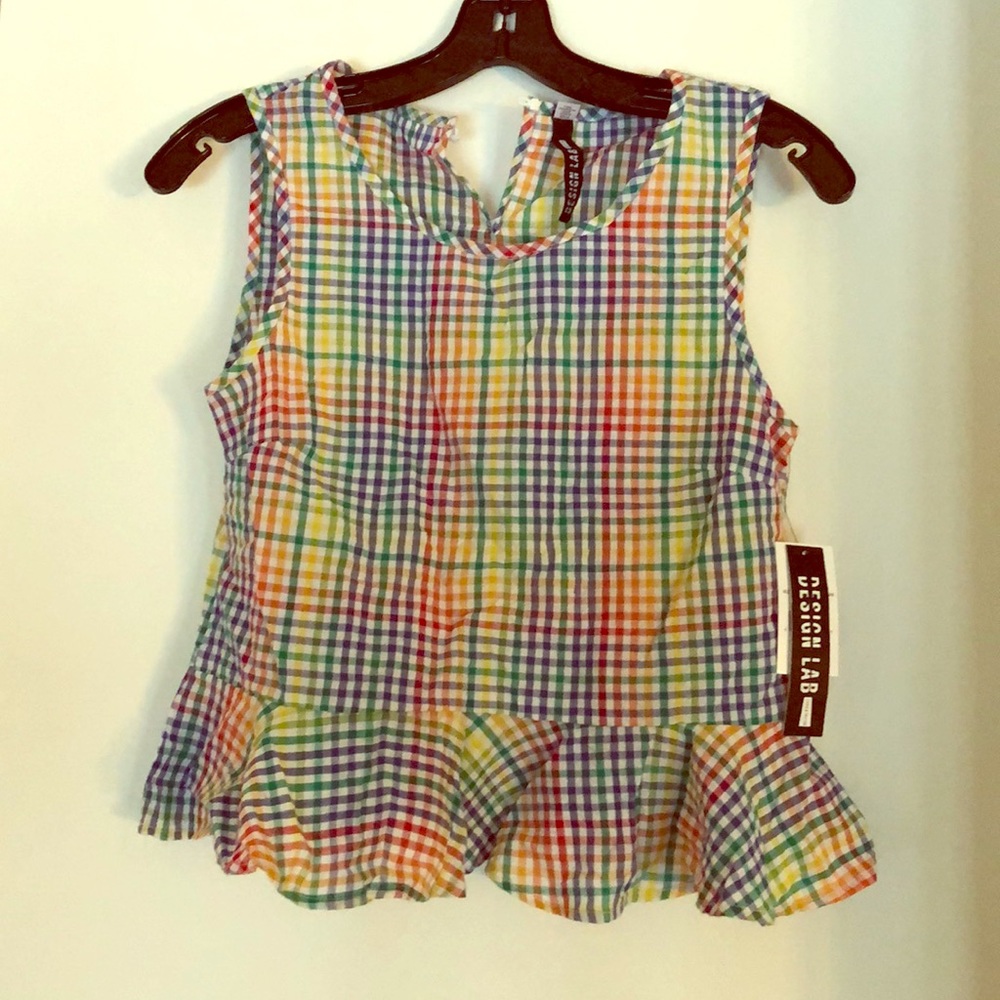 Super fun and colorful gingham top!